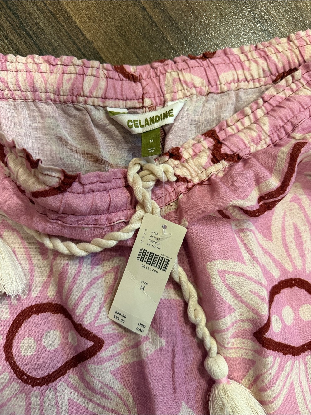 NWT Anthropologie Celandine Set Pink Floral Two-Piece Set - Picture 4 of 12